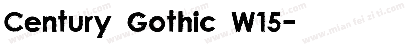 Century Gothic W15字体转换